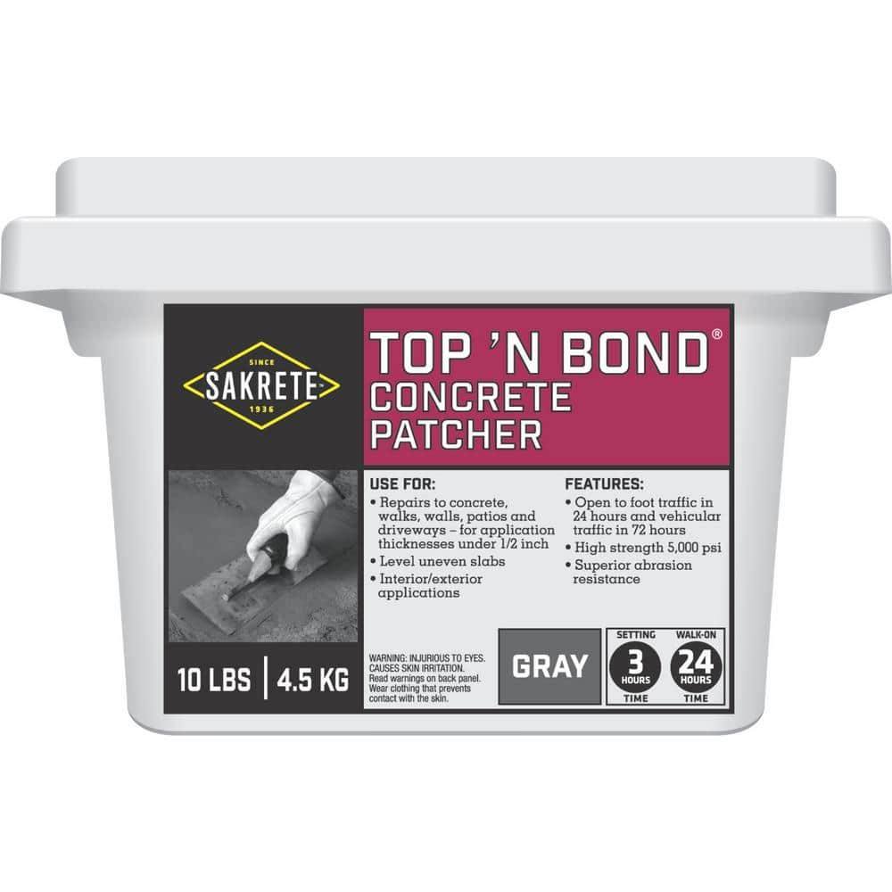 Sakrete 10 Lb Topn Bond Concrete Patcher 65455001 The Home Depot