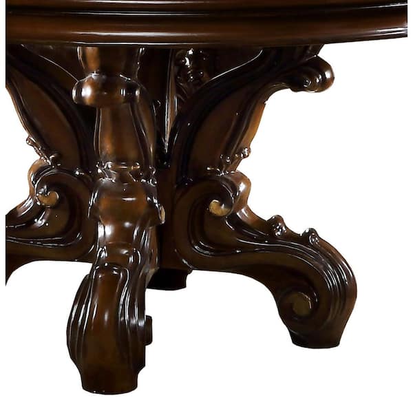 Acme Furniture Versailles Cherry Wood 60 in. Pedestal Dining Table