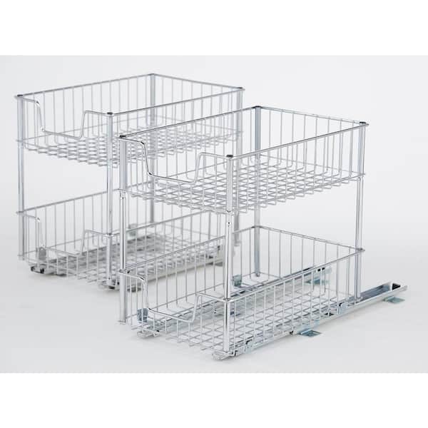 TRINITY 2-Pack 11.5-in W x 16-in H 2-Tier Cabinet-mount Metal