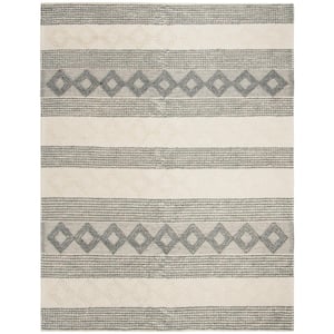 Natura Gray/Ivory 9 ft. x 12 ft. Abstract Area Rug
