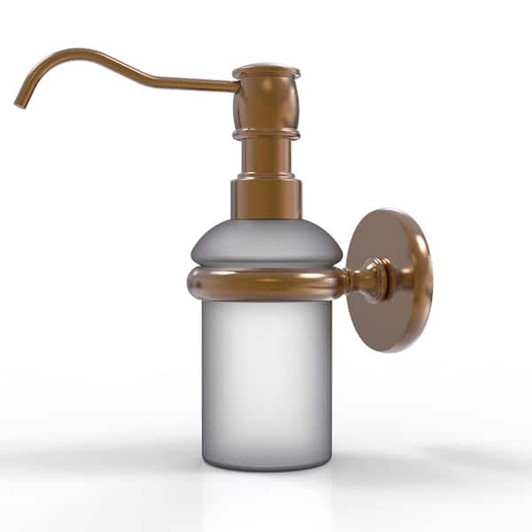 Allied Brass Prestige Skyline Collection Wall Mounted Soap Dispenser in Brushed Bronze