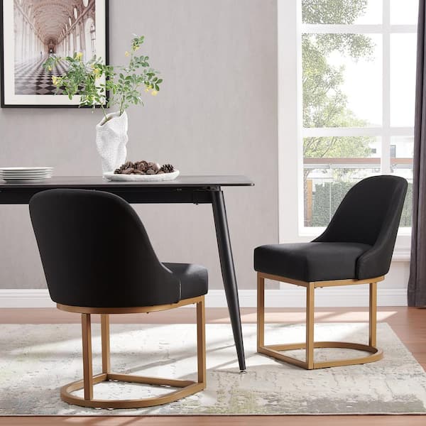 Black barrel back dining chair discount