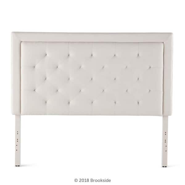 Brookside Ella Upholstered Cream Full Headboard with Diamond Tufting