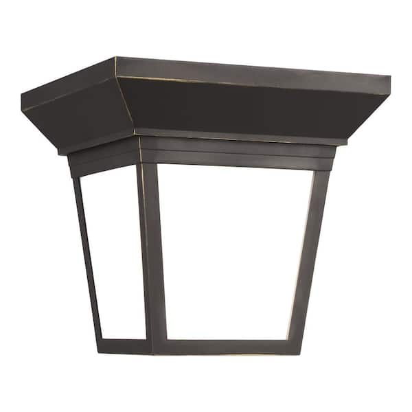 Generation Lighting Lavon 1 -Light Antique Bronze Outdoor Pendant Light