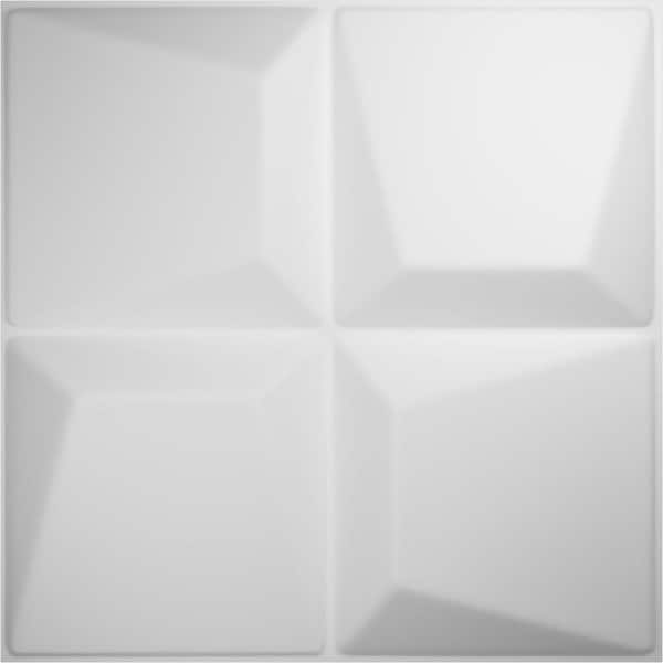 Ekena Millwork 19 5/8"W x 19 5/8"H Tellson EnduraWall Decorative 3D Wall Panel Covers 32.1 Sq. Ft. (12-Pack for 32.1 Sq. Ft.)
