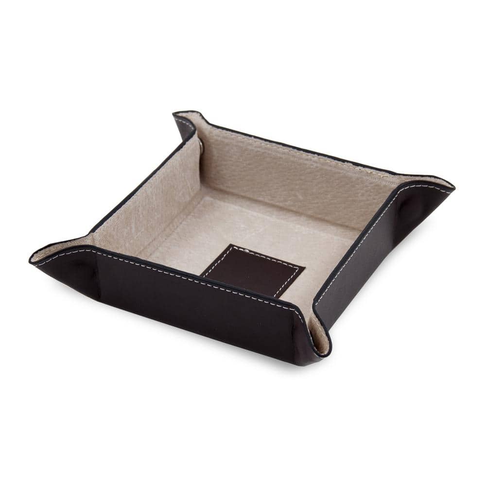 Brown Leather Snap Valet