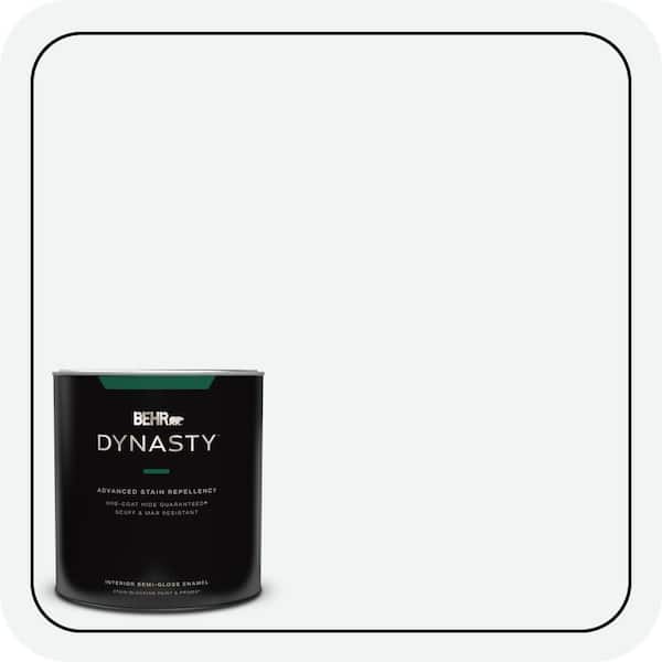 BEHR DYNASTY 1 qt. #BL-W09 Bakery Box Semi-Gloss Enamel Interior Stain-Blocking Paint & Primer