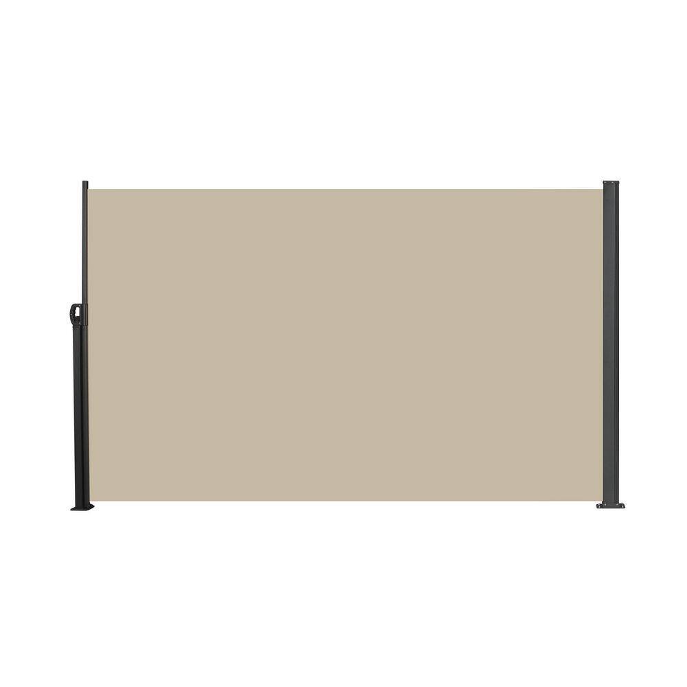 Huluwat 118 in.W x 63 in.H Retractable Waterproof Side Screen Awning ...