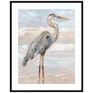 "Beach Heron I" by Ethan Harper 1 Pieceood Framed Giclee Animal Art Print 41 in. x 33 in.