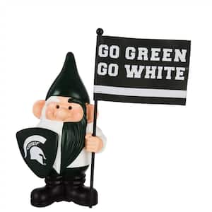 10 in. x 6 in. Michigan State University NCAA Garden Gnome with Team Flag