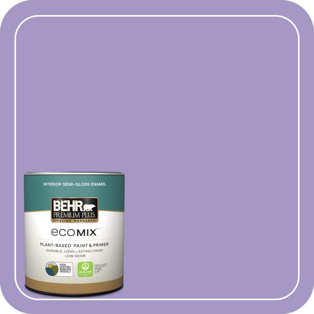 1 qt. #640B-5 Bloomsberry Semi-Gloss Enamel EcoMix Plant-Based Interior Paint & Primer price history on PriceWatchPro