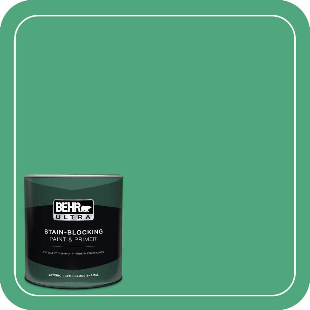 1 qt. #P420-5 Shamrock Green Semi-Gloss Enamel Exterior Paint & Primer price history on PriceWatchPro