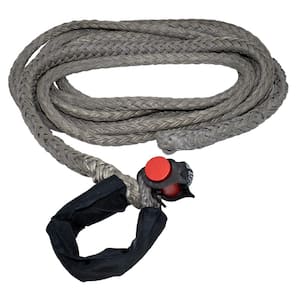 9/16 in. x 25 ft. 13166 lbs. WLL Synthetic Winch Rope Line with Integrated Shackle