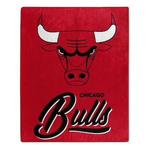 NBA Bulls Signature Raschel Multi-Colored Throw Blanket