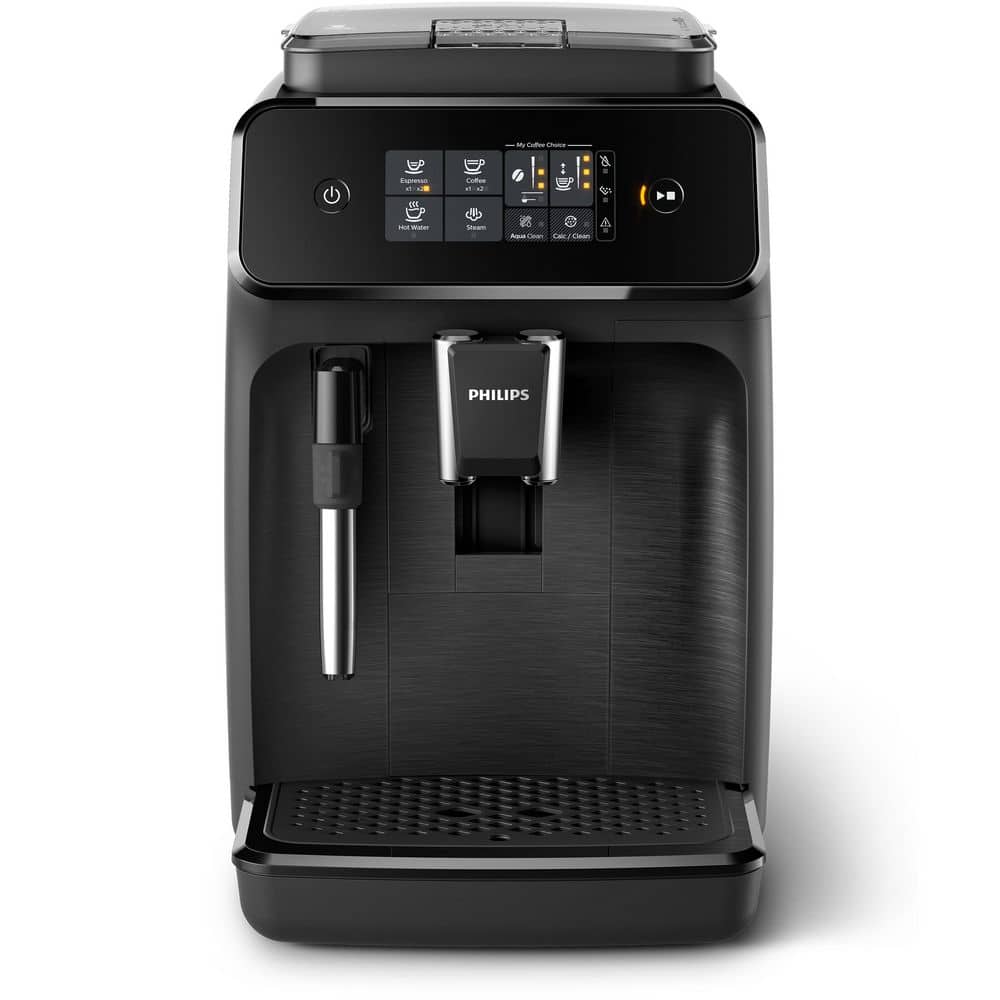 5-Cups Philips 1200 Fully Automatic Espresso Machine with Milk Frother, Black