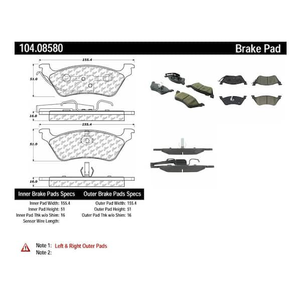 Centric Parts Disc Brake Pad Set