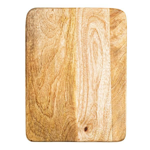 Wood Cutting or Charcuterie Board with Laser Cut Design - 11.5L x 8.5W x 0.7H - Natural