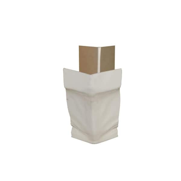 Amerimax Home Products 6 in. White Aluminum K-Style Outside Gutter Strip Miter