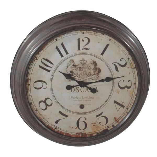 Filament Design Sundry 25 in. x 25 in. Toscana Wall Clock