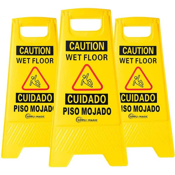 THE CLEAN STORE Wet Floor Signs (3-Pack)
