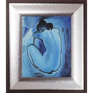 Blue Nude by Pablo Picasso Magnesium Framed People Oil Painting Art Print 13.25 in. x 15.25 in.