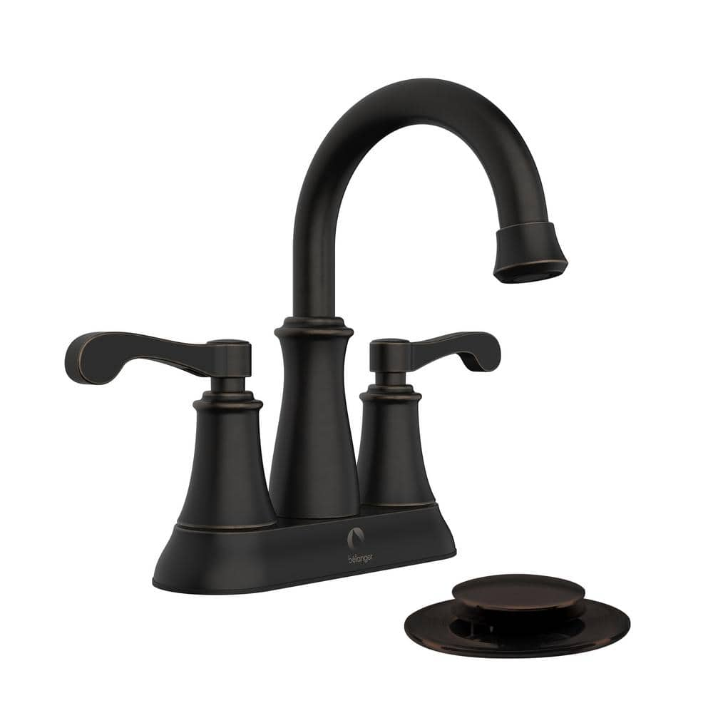 KEENEY Belanger RUS74WORB 4 in. Centerset 2-Handle Bathroom Faucet with ...