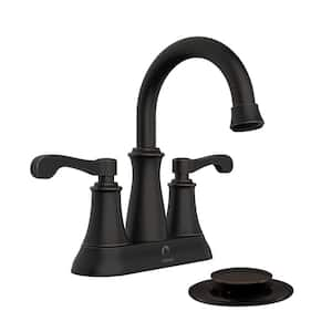 Belanger RUS74WORB 4 in. Centerset 2-Handle Bathroom Faucet with Pop-Up Assembly in Oil Rubbed Bronze