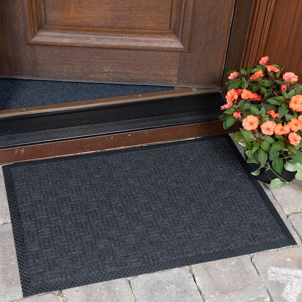 Indoor Doormat Rubber Door Mat, 20x 32, Heavy Duty Doormat, Waterproof,  Easy Clean, Machine Washable, Low-Profile Mats for Entryway, Garage