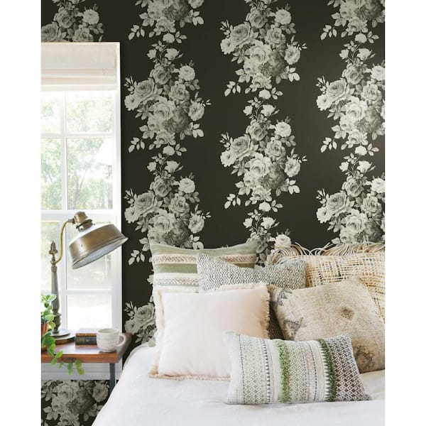 34.17 sq. ft. Magnolia Home Tea Rose Premium Peel and Stick Wallpaper