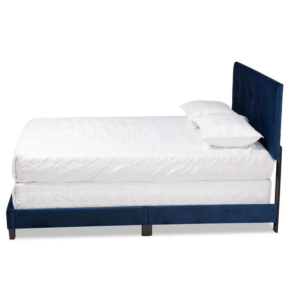 Baxton Studio Caprice Blue Queen Bed 183 11258 HD The Home