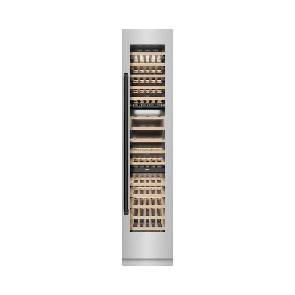 Autograph Edition 18 in. Triple Zone 68-Bottle Right Hinge Column Wine Cooler in Stainless Steel with Black Accents price history on PriceWatchPro