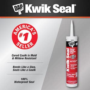 Kwik Seal 10.1 oz. White Kitchen and Bath Adhesive Caulk (12-Pack)