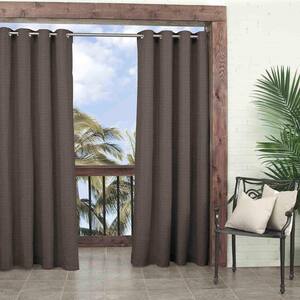 Smoke Grommet Blackout Curtain - 52 in. W x 95 in. L