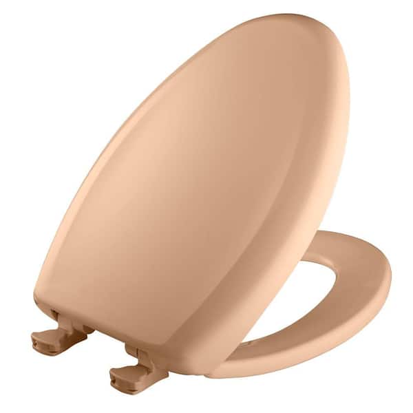 BEMIS - Slow Close STA-TITE Elongated Closed Front Toilet Seat in Peach Bisque