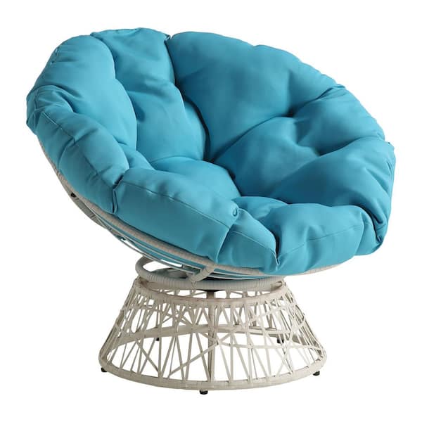 blue papasan chair