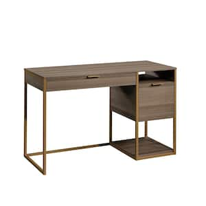 SAUDER International Lux Diamond Ash L-Shaped Desk 423302 - The Home Depot