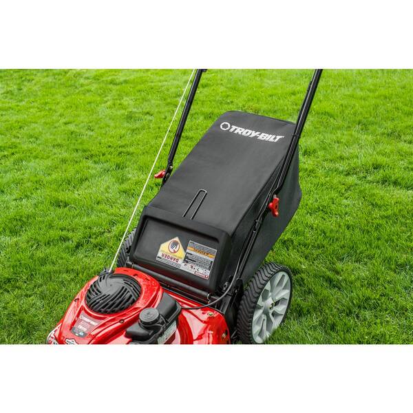 troy bilt riding mower bagger