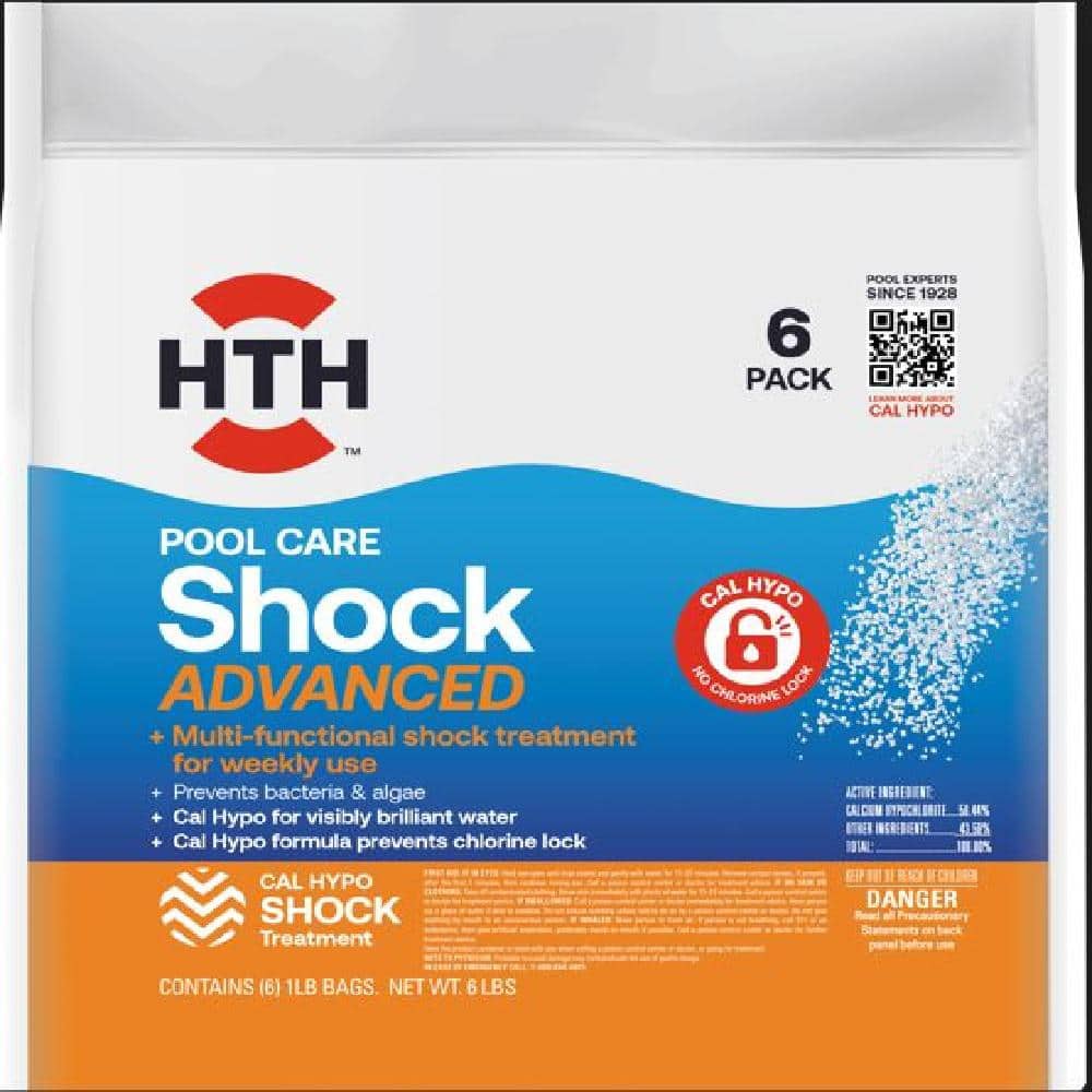 HTH 6 lb. Pool Care Shock Advanced (6-Pack of 1 lb Shock) 52036