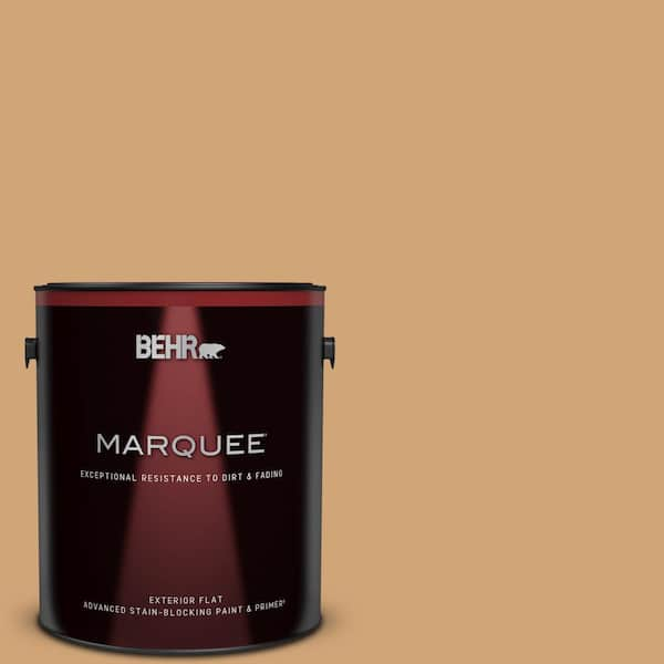 BEHR MARQUEE 1 gal. #PMD-79 Sesame Flat Exterior Paint & Primer