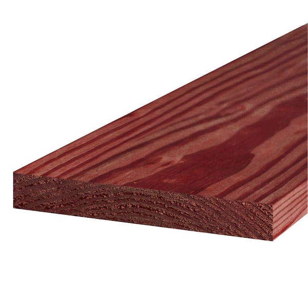 Unbranded 2 in. x 12 in. x 8 ft. #1 Redwood-Tone Ground Contact Pressure-Treated Lumber