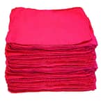 Red Cotton Shop Towels (Count of 288)