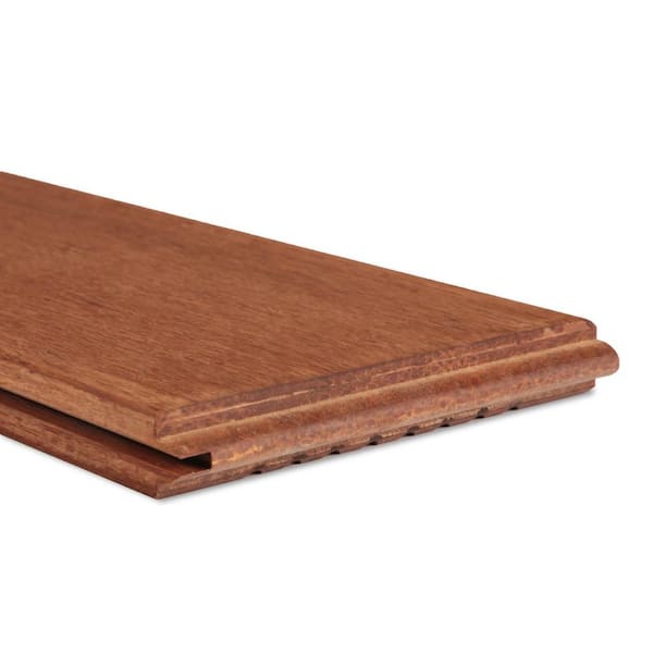 Unbranded 1 in. x 6 in. x 6 ft. Dasso XTR Epic Cognac Fused Bamboo Grooved 1-Side Starter/End Decking Board