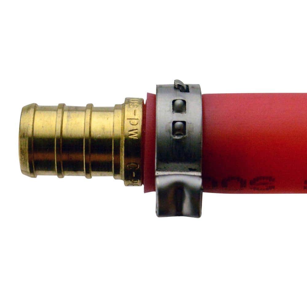1/2" Brass PEX-B Barb Coupling for Potable Water