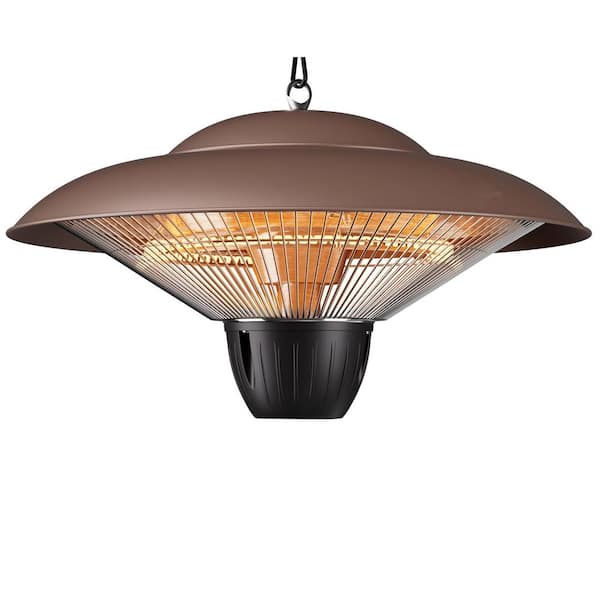 1500W Outdoor Electric Infrared Hanging Heater, Ceiling Mount, Waterproof, Overheat Protection for Porch Garage Balcony