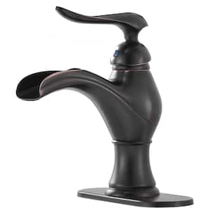 Single Hole Single-Handle Low-Arc Bathroom Faucet in Oil Rubbed Bronze