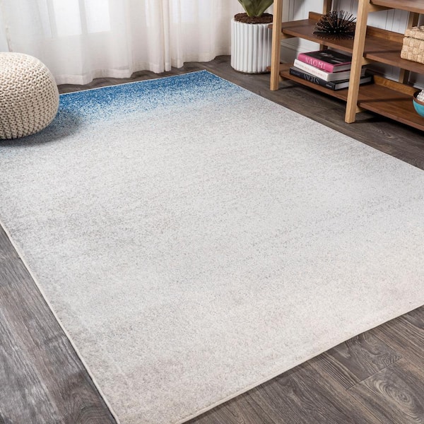 Shore Modern Gradient Blue/Cream 3 ft. x 5 ft. Area Rug