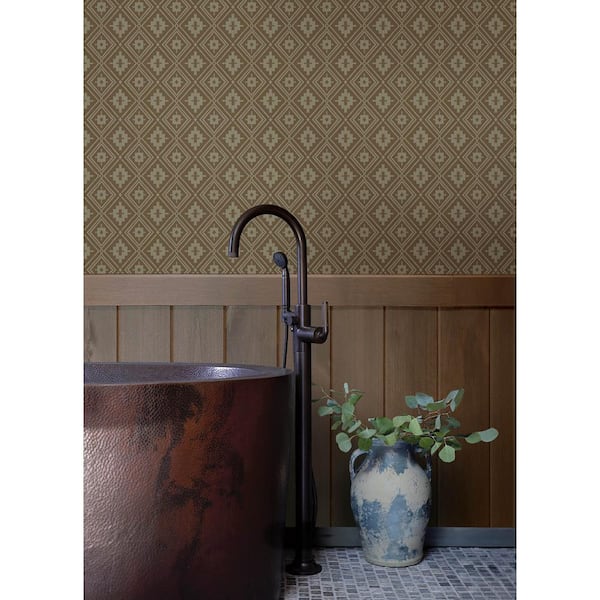 20.50 in. W x 396 in. L Chestnut Camp Blanket Wallpaper