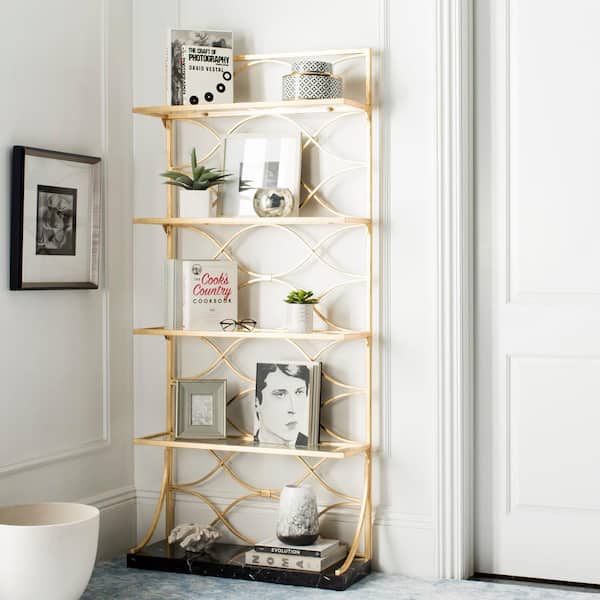 Safavieh gold deals bookcase