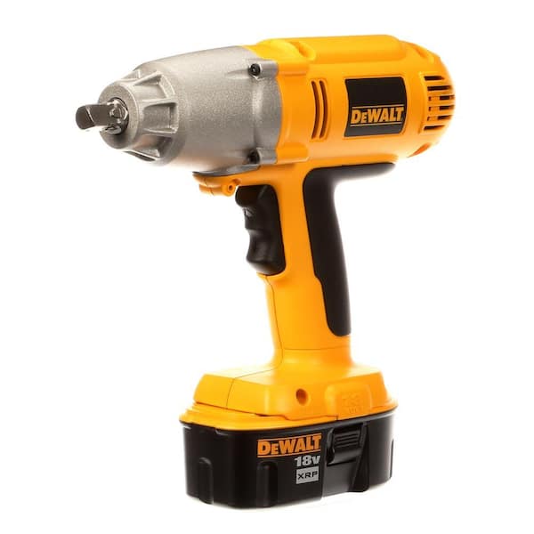 DEWALT 18-Volt XRP NiCd Cordless 1/2 in. (13 mm) Impact Wrench Kit with Battery Pack 2.4Ah, 1-Hour Charger and Case