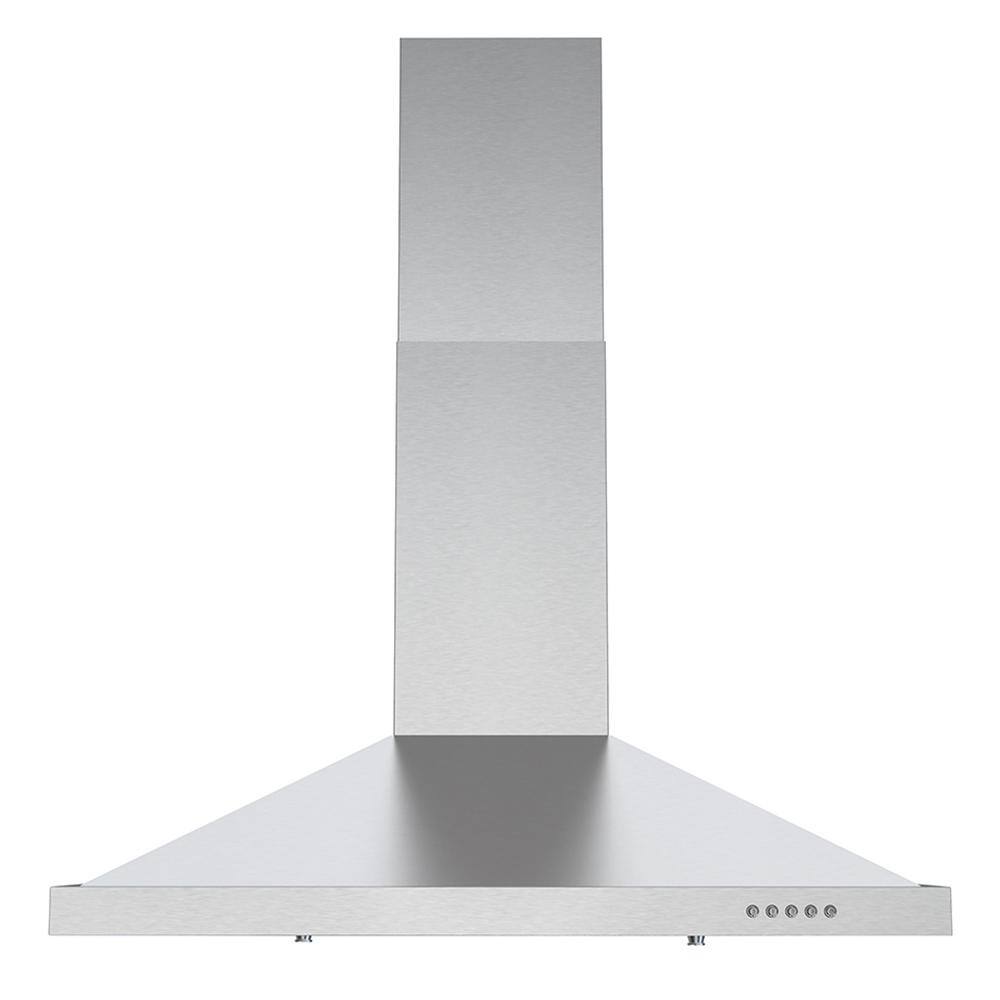 Streamline 30-Inch Stainless Steel Wall Mounted Range Hood with Charcoal Filter